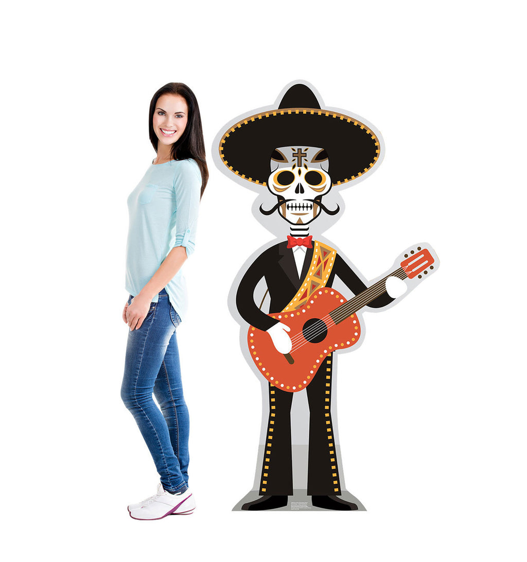 Day of the Dead Guitar Player Cutout