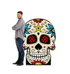 Vibrant Day of The Dead Skull Cutout