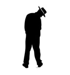 Charming Gangster Silhouette Cutout