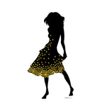 Lively Dancer in Sparkling Yellow