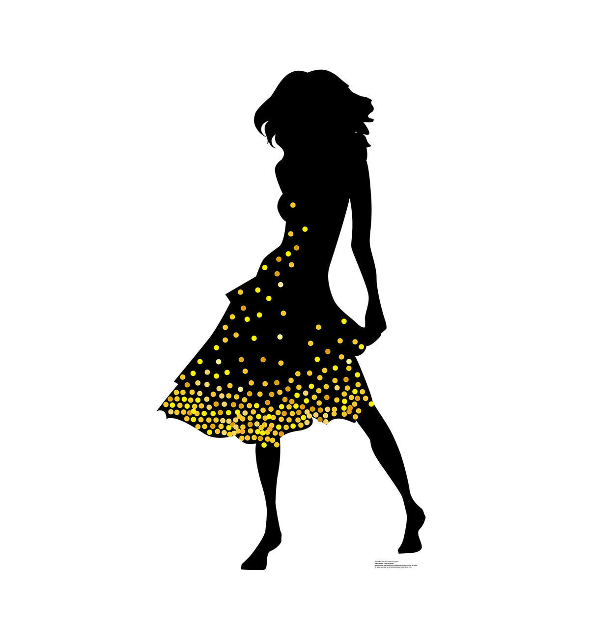 Lively Dancer in Sparkling Yellow