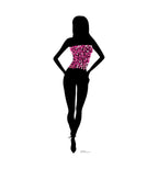 Dazzling Pink Sparkle Dancer Cutout
