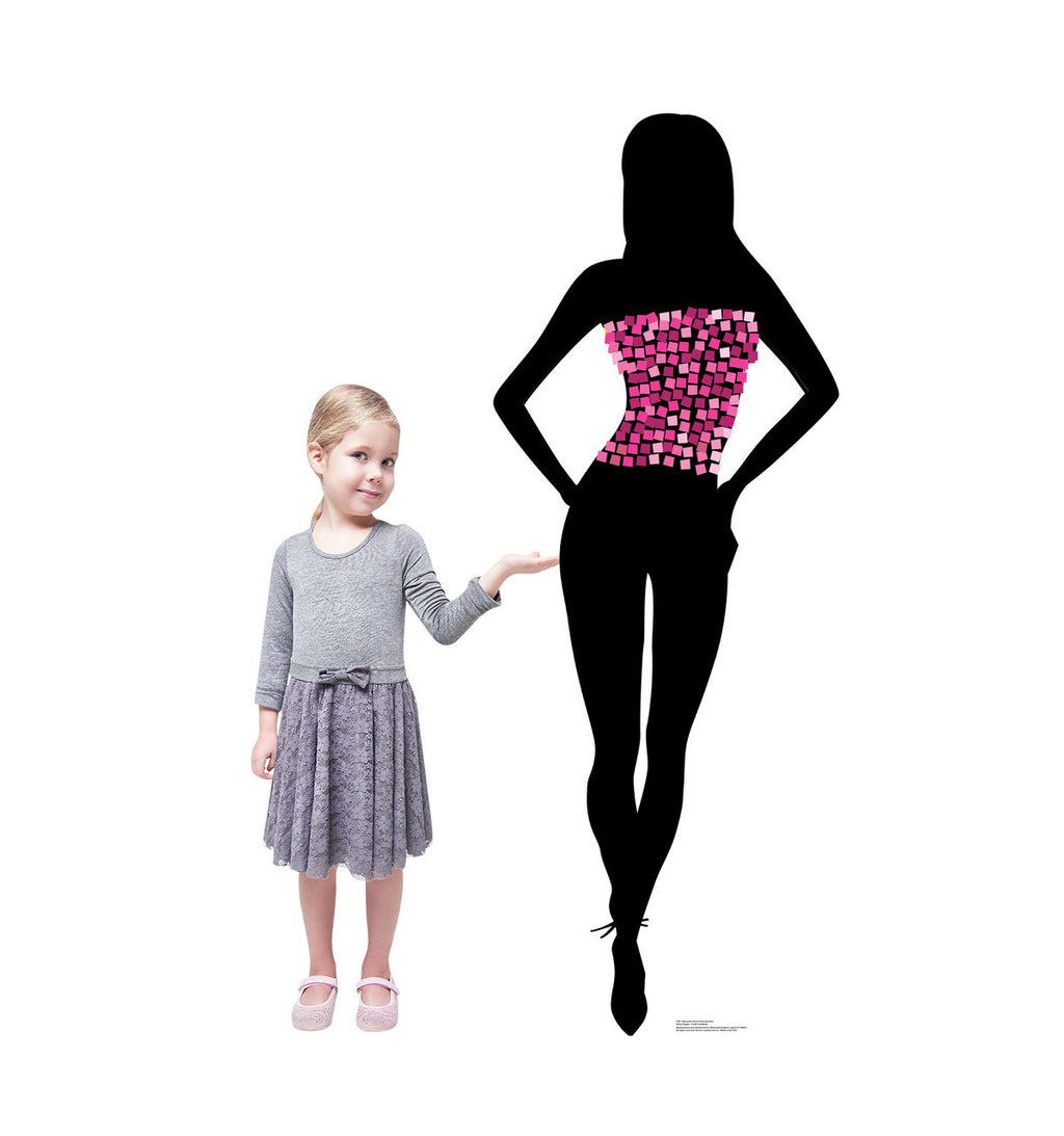 Dazzling Pink Sparkle Dancer Cutout