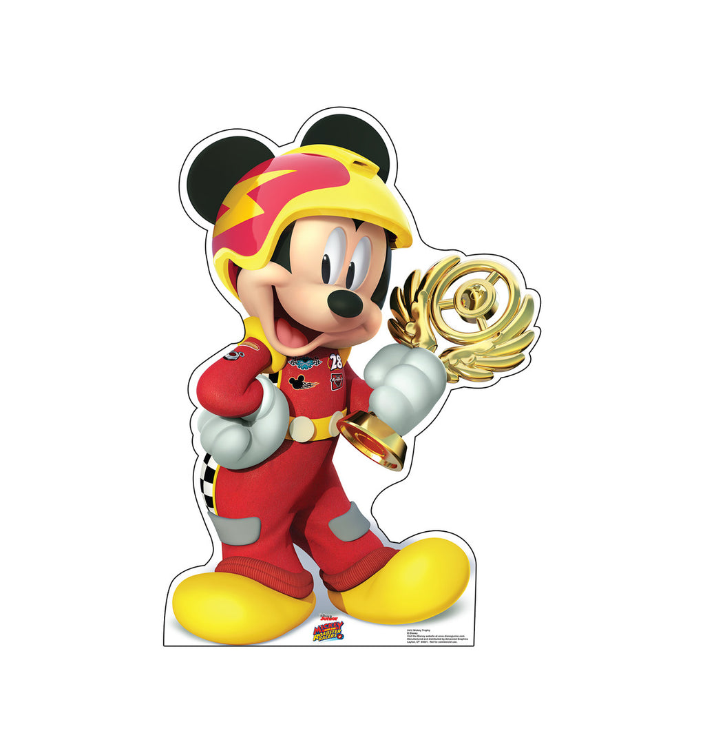 Super Fun Mickey Racing Cutout