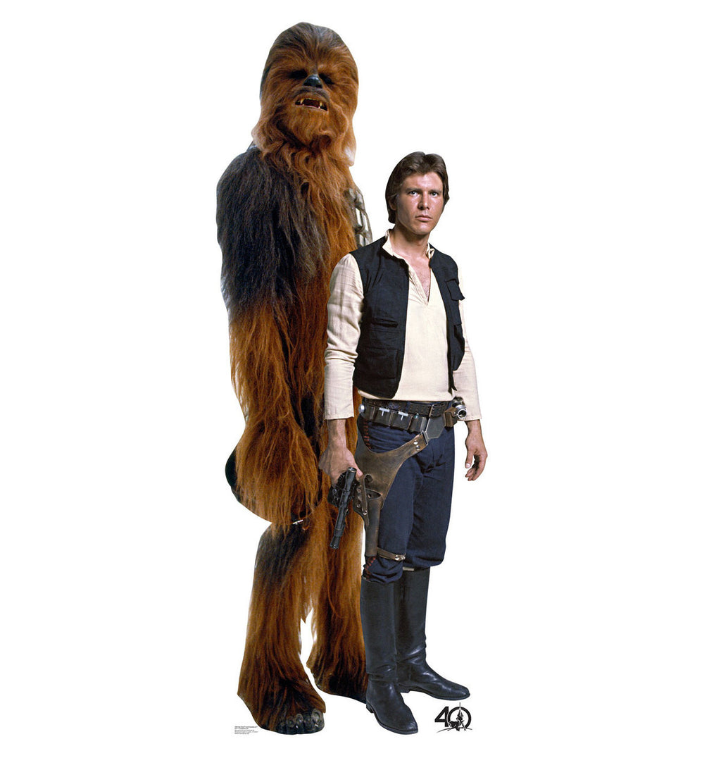 Han Solo and Chewbacca Cardboard Cutout