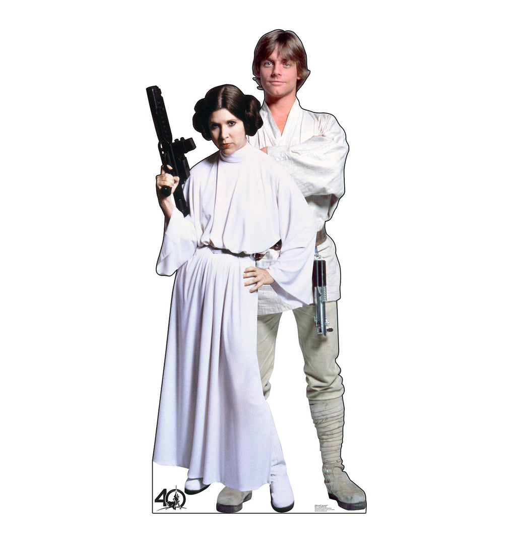 Luke and Leia Cardboard Standee