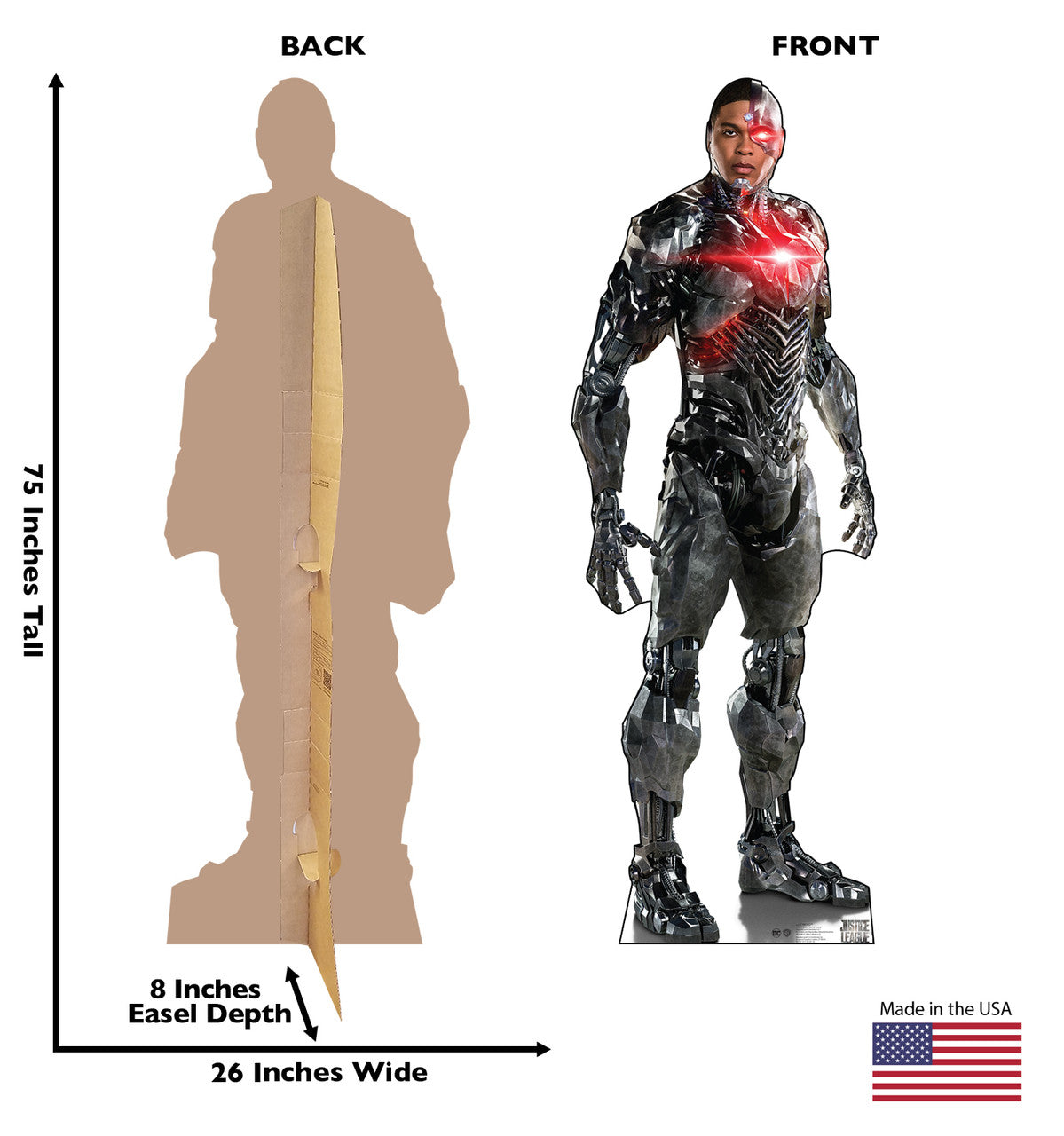 Cyborg Standup Cutout - Justice League Fun!
