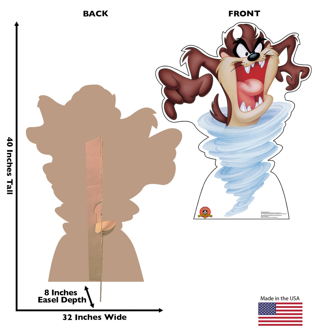 Lively Lifesize Tasmanian Devil Cutout