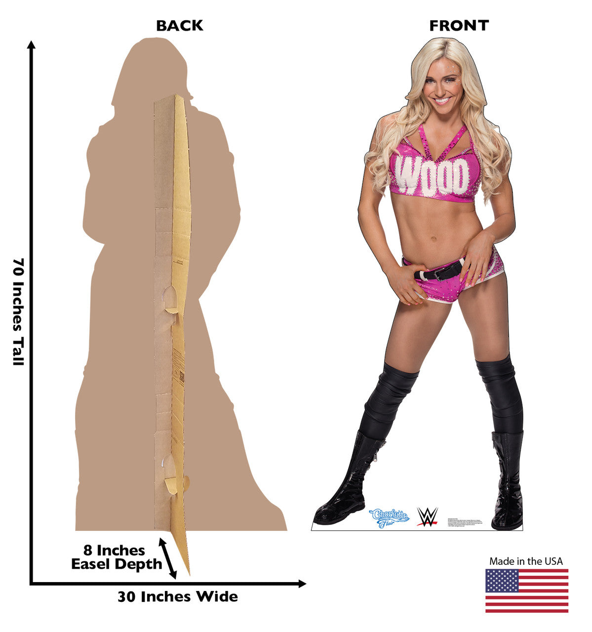 Dynamic Charlotte Flair Cutout - Perfect for Fans!