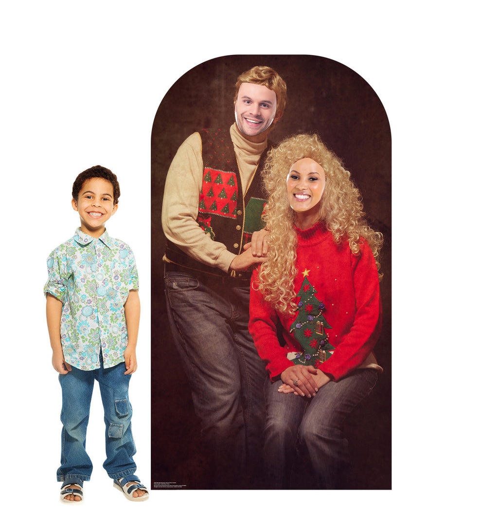 Festive Christmas Sweater Photo Standee