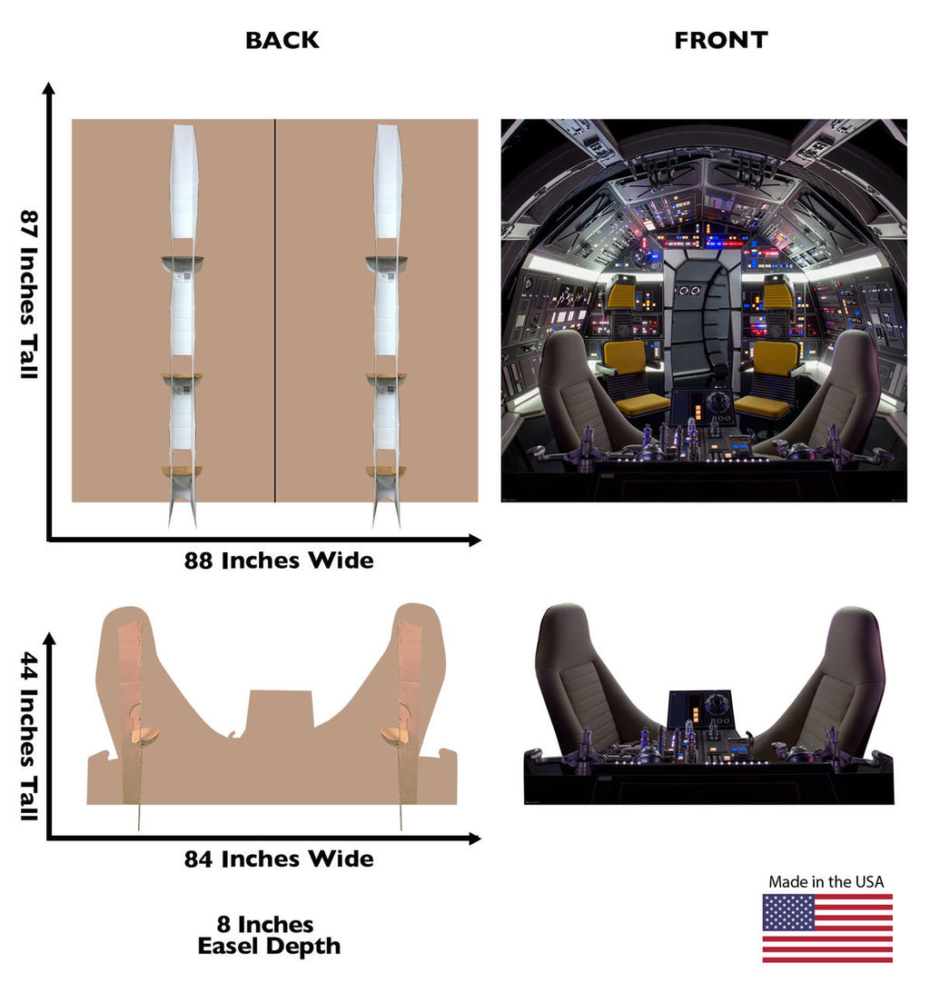 Millenium Falcon Backdrop Cutout