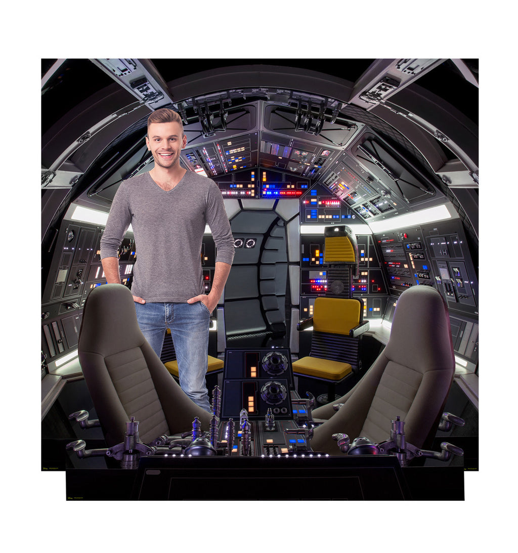 Millenium Falcon Backdrop Cutout
