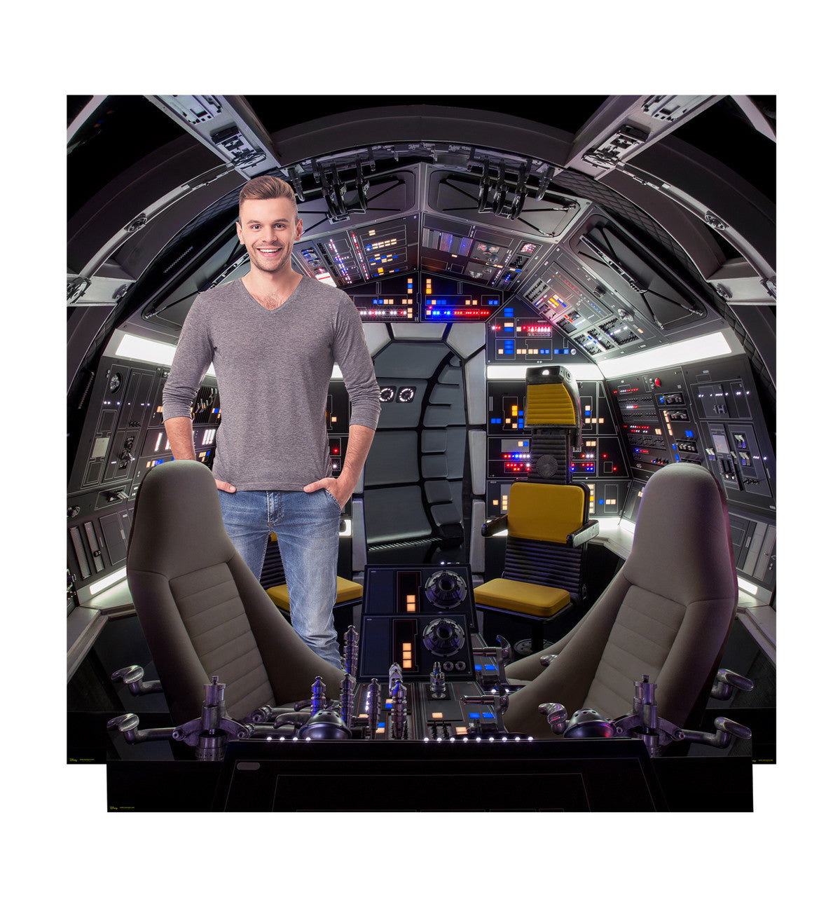 Millenium Falcon Backdrop Cutout