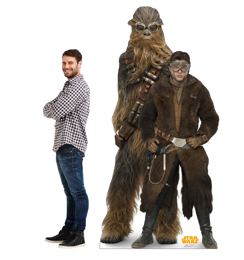 Han Solo and Chewbacca Lifesize Standee