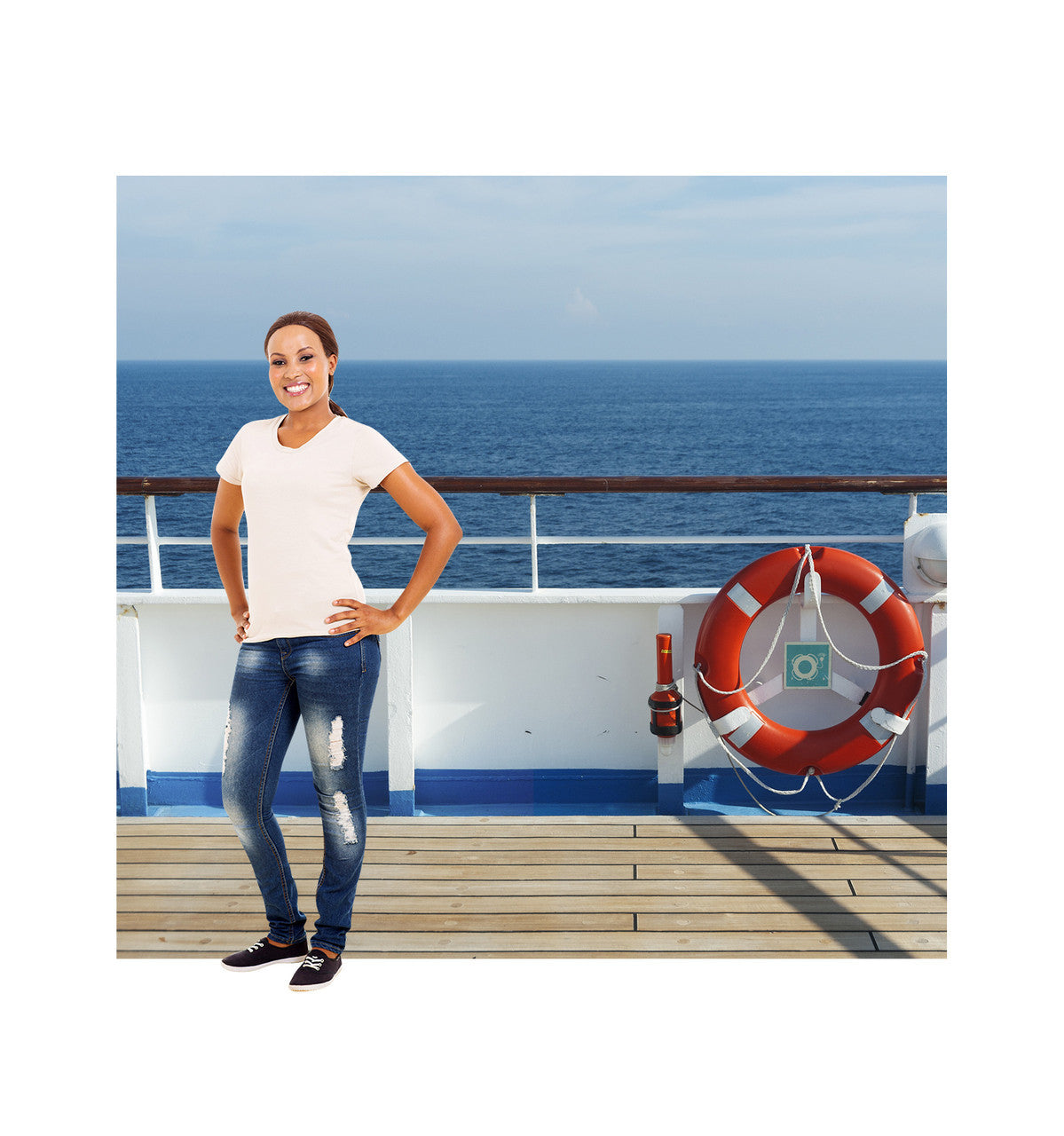 Cruise Ship Adventure Cardboard Cutout