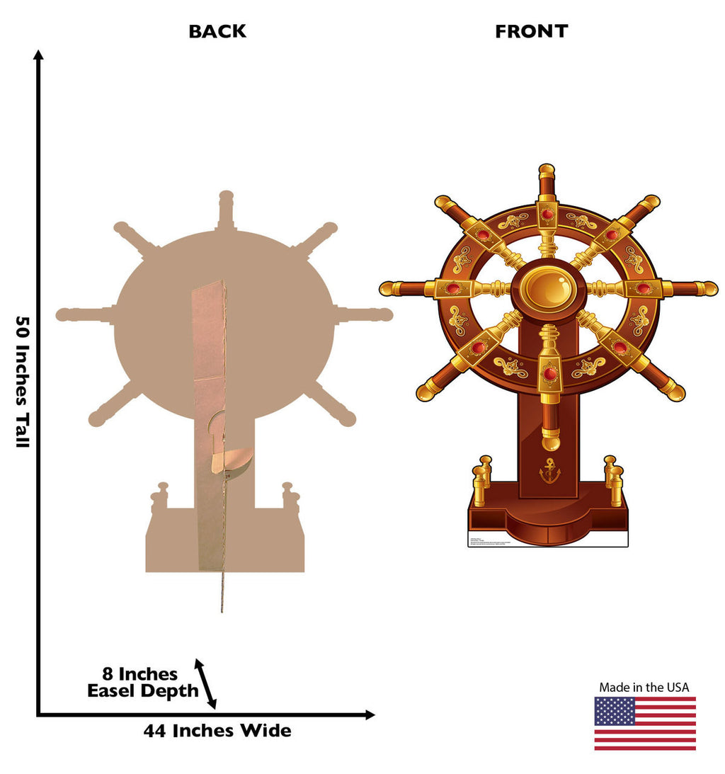 Ships Wheel Cardboard Cutout