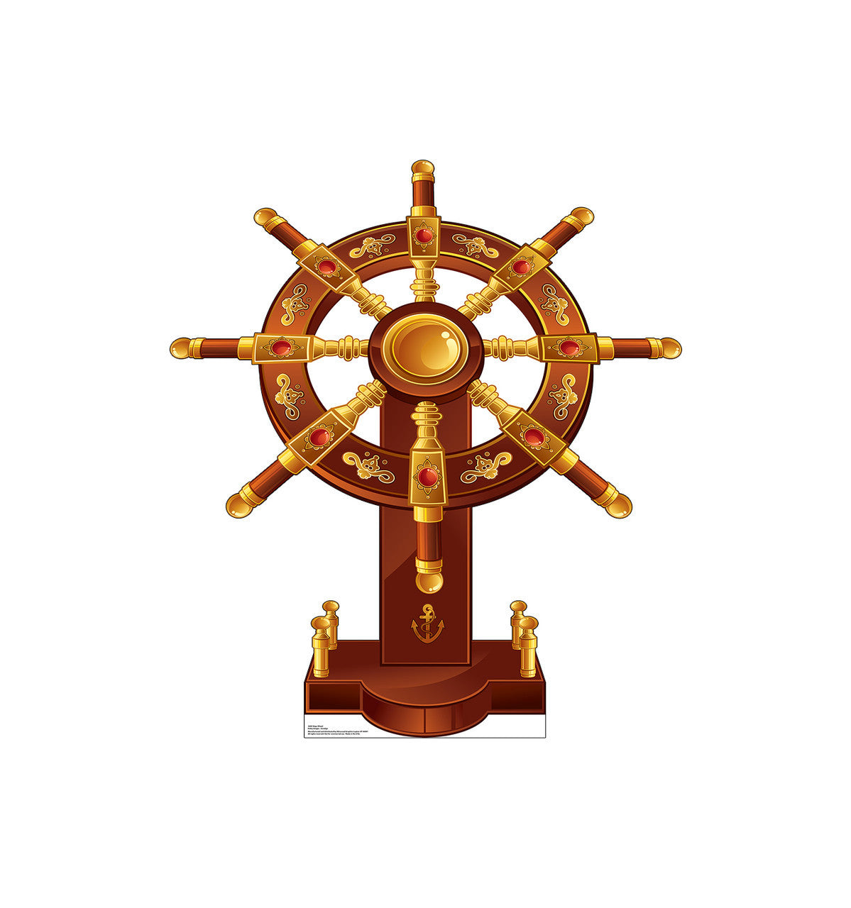 Ships Wheel Cardboard Cutout