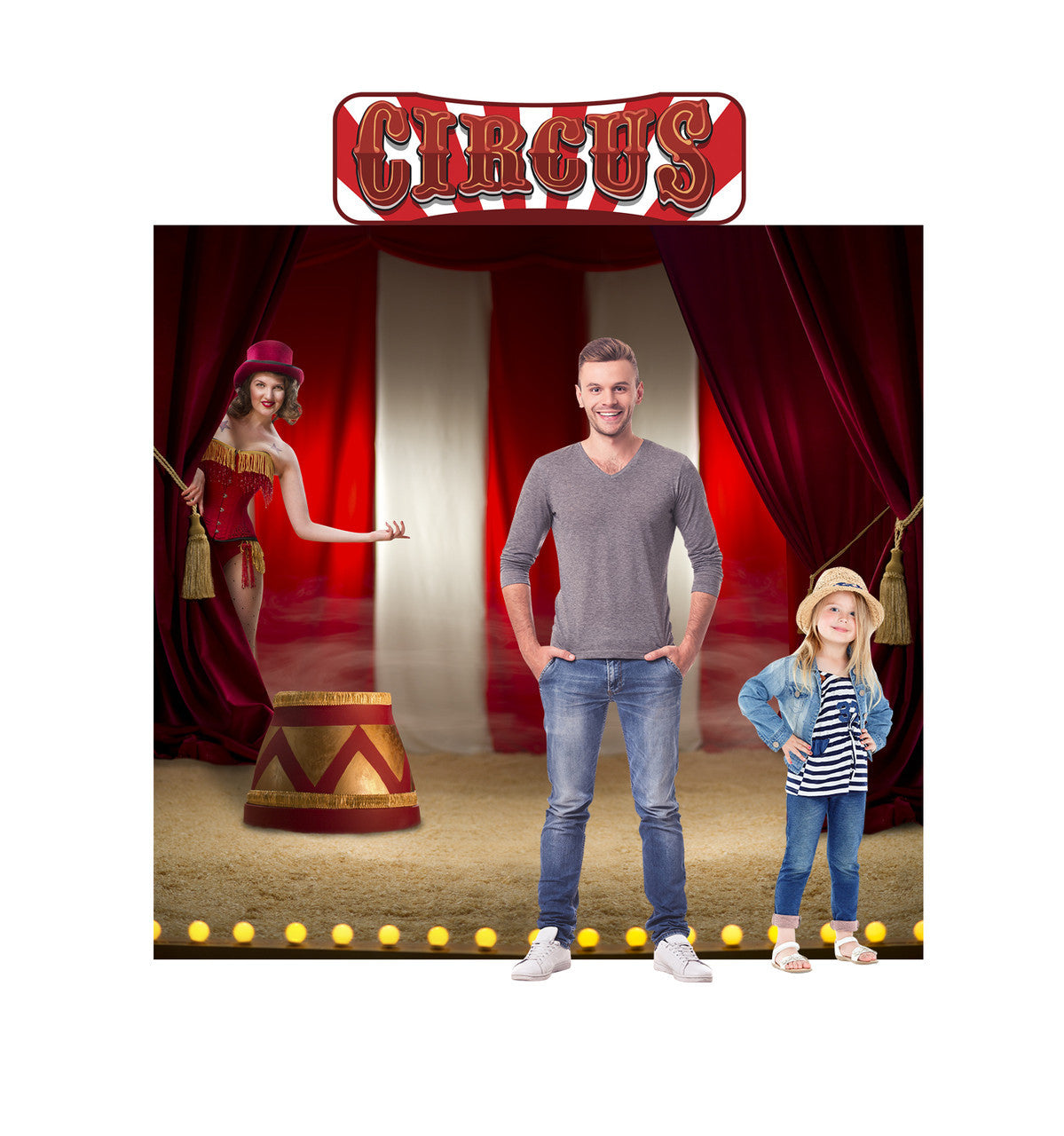Circus Backdrop Cardboard Cutout