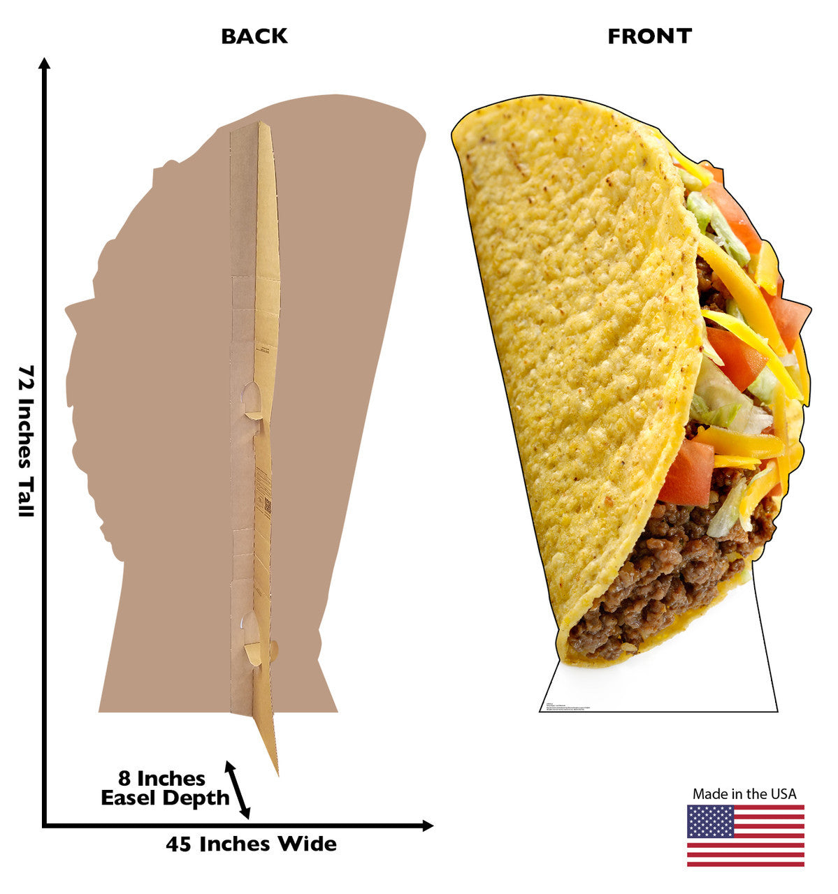 Taco Time Lifesize Cutout