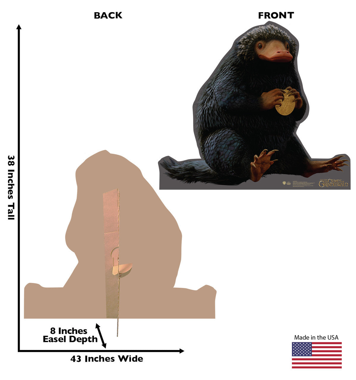 Niffler Cardboard Cutout - Magical Mischief!