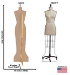 Old Dress Mannequin Standee