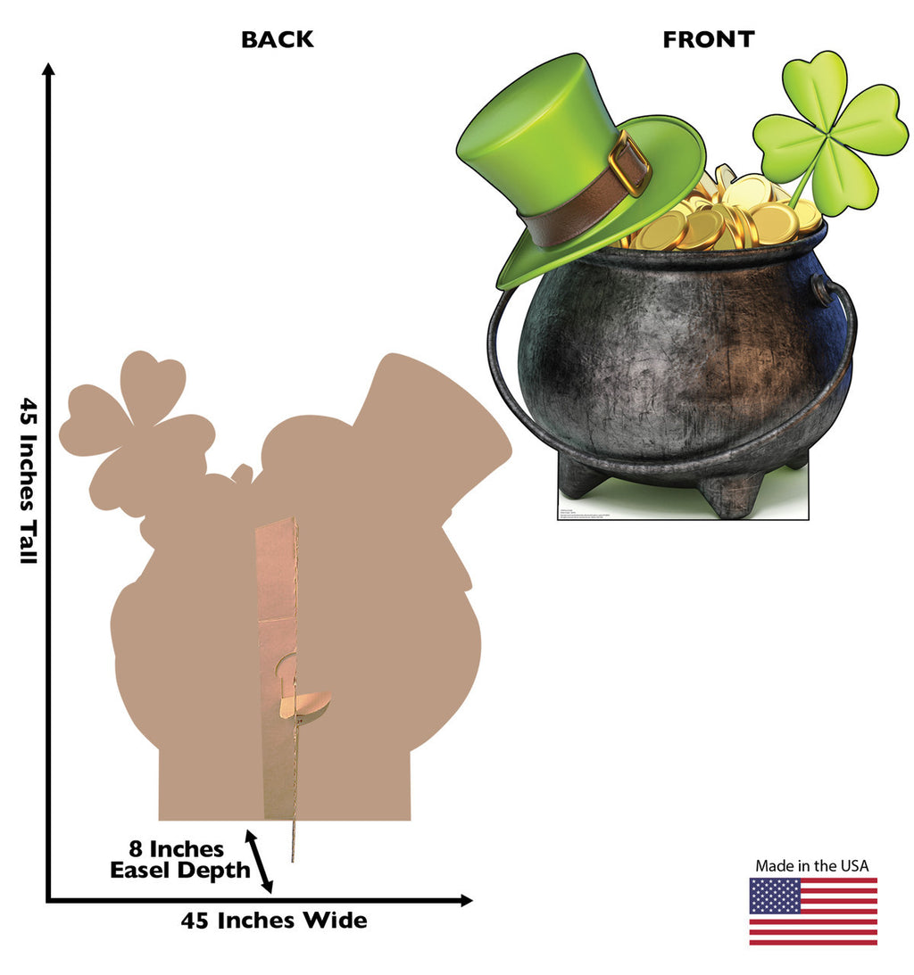 Lucky Leprechaun's Pot of Gold Cutout