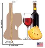 Cheese and Wine Celebratory Cutout