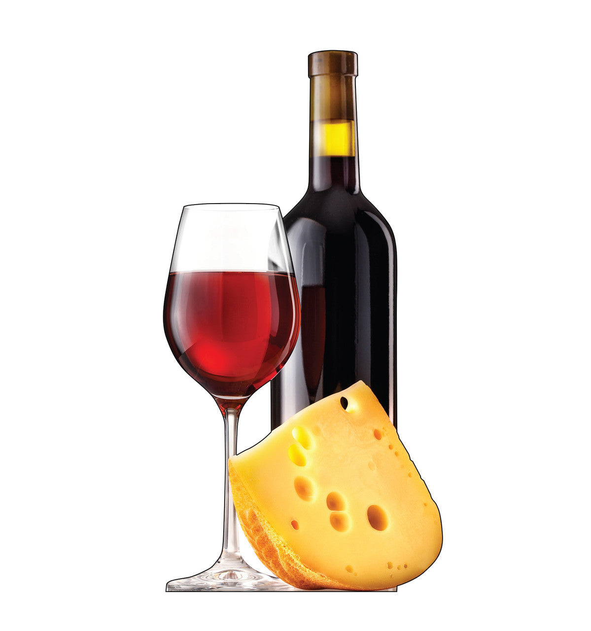Cheese and Wine Celebratory Cutout