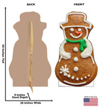 Festive Gingerbread Snowman Cutout