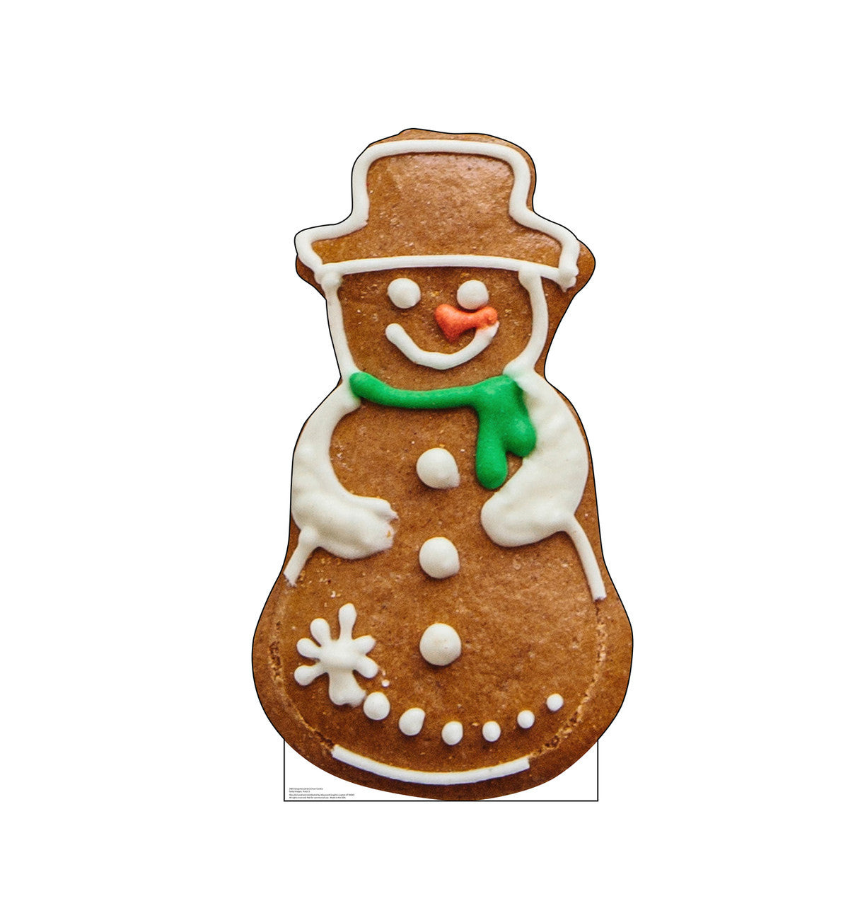 Festive Gingerbread Snowman Cutout