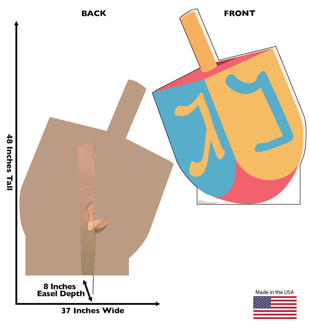 Dreidel Cardboard Cutout