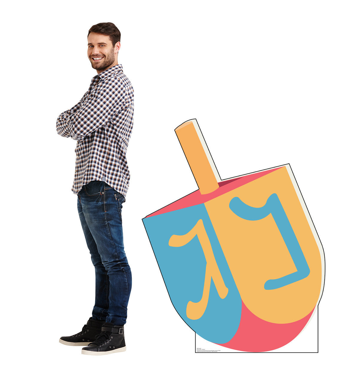 Dreidel Cardboard Cutout