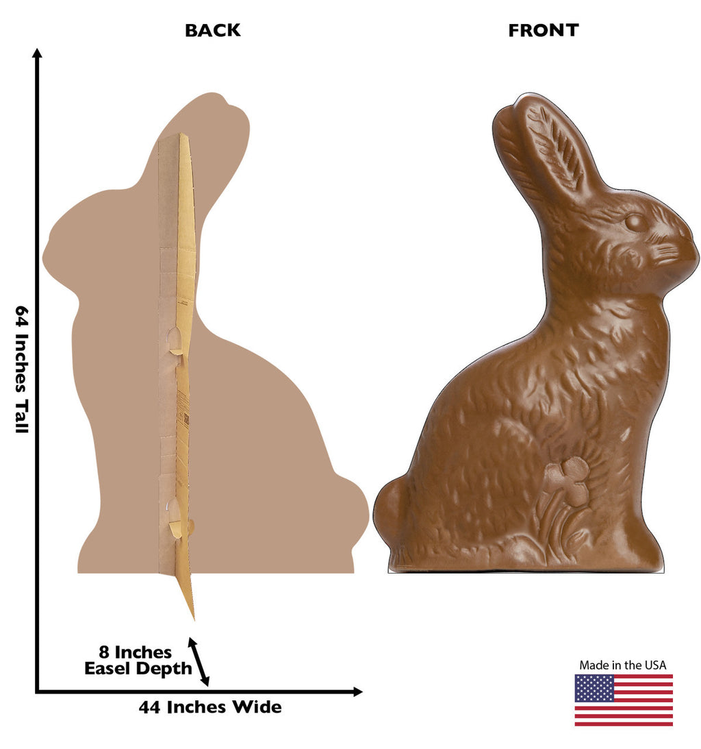 Delightfully Sweet Chocolate Bunny Cutout