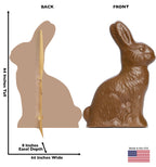 Delightfully Sweet Chocolate Bunny Cutout
