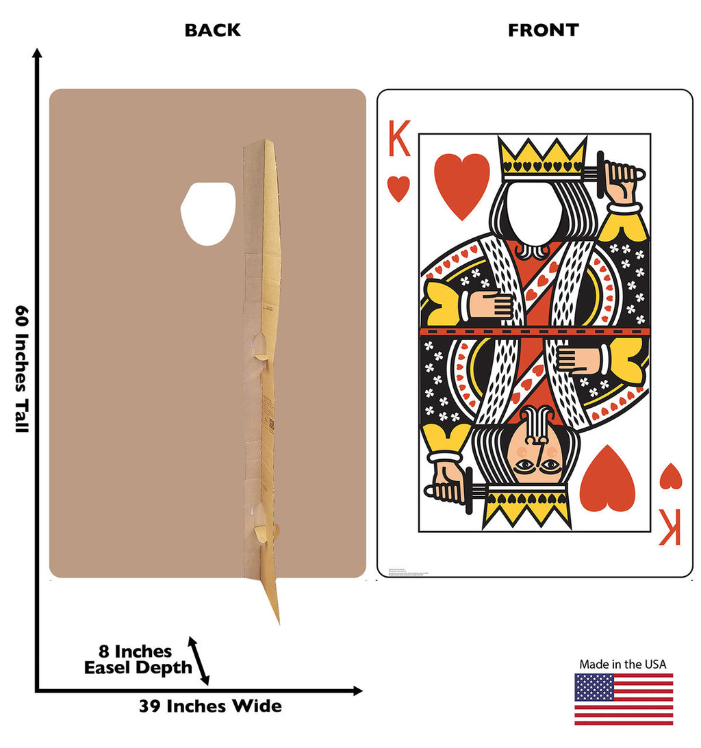 King of Hearts Stand-in Cardboard Standup