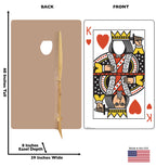 King of Hearts Stand-in Cardboard Standup