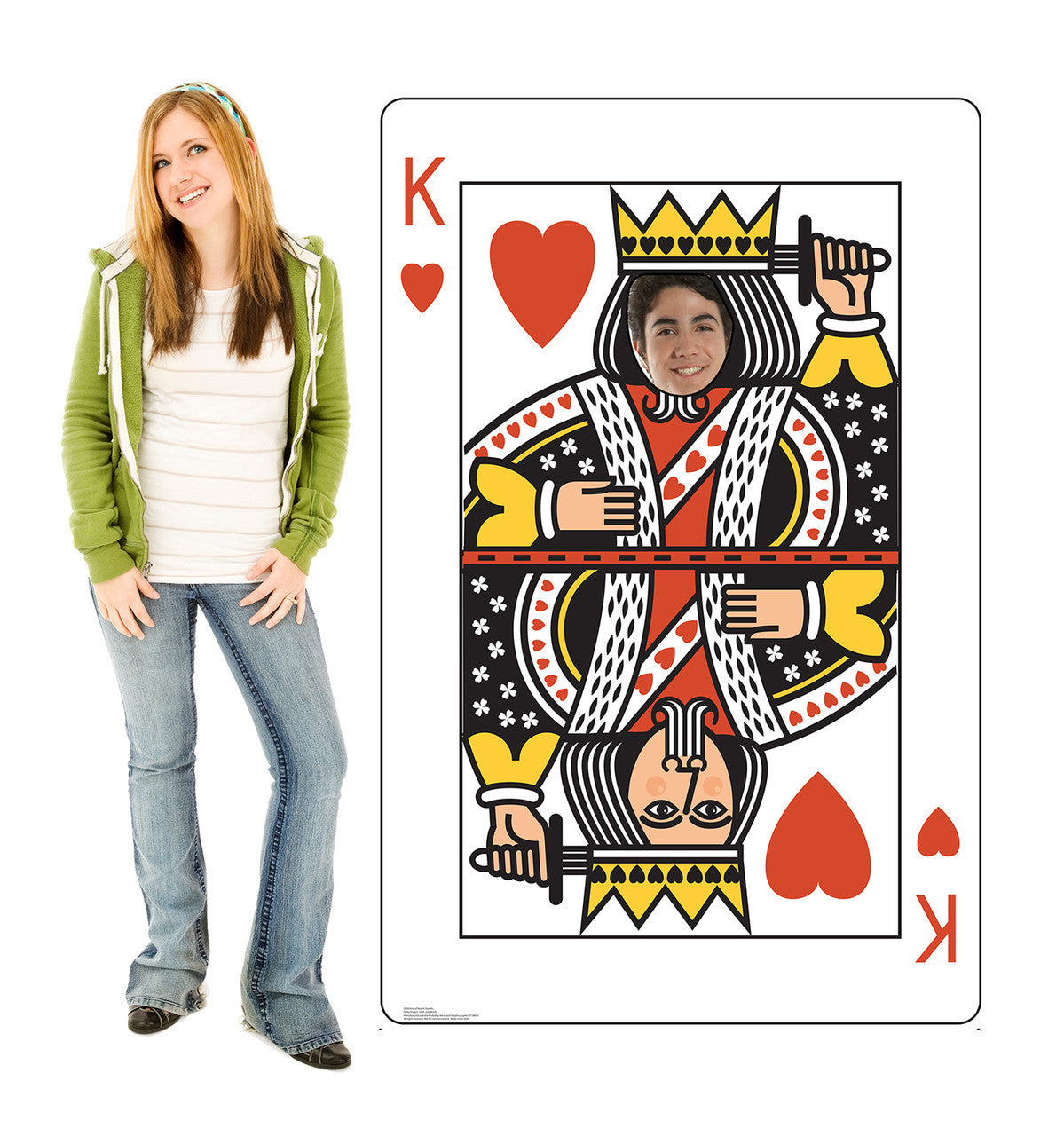 King of Hearts Stand-in Cardboard Standup