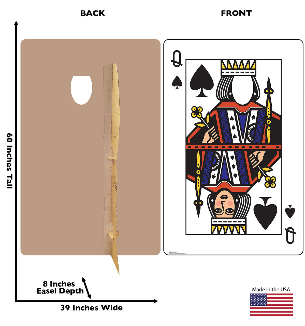 Queen of Spades Life-Size Standup