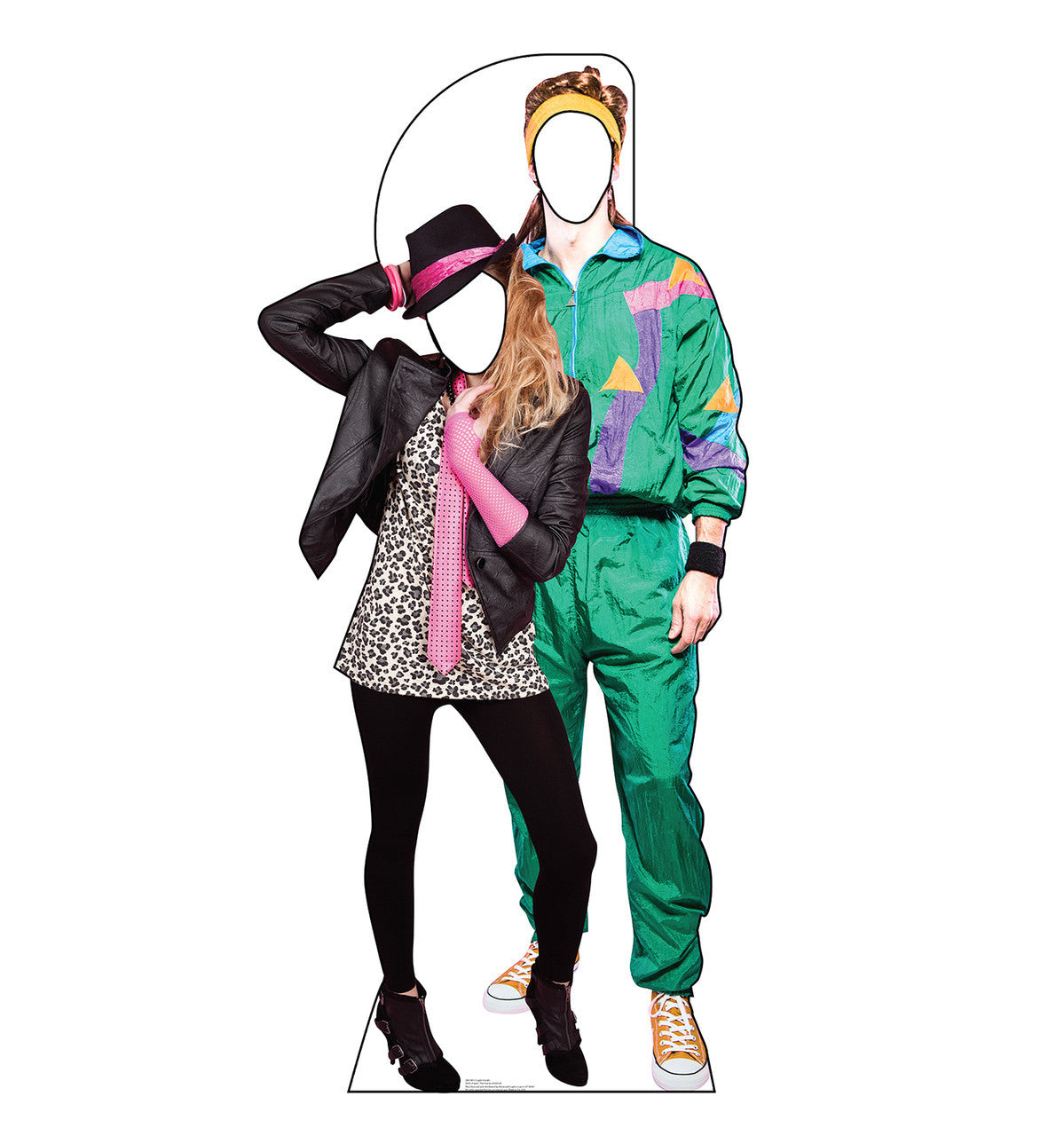 Retro 80's Couple Standup Cutout
