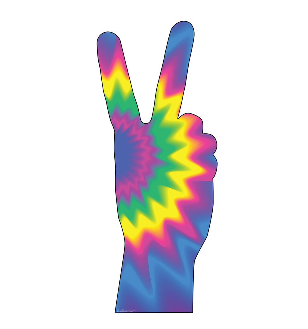 70's Peace Fingers Cutout