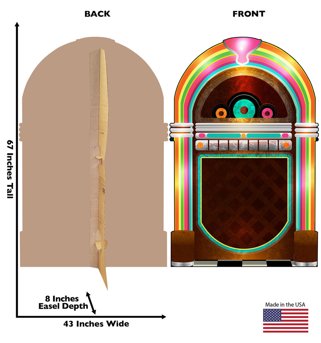 Retro Juke Box Cardboard Cutout