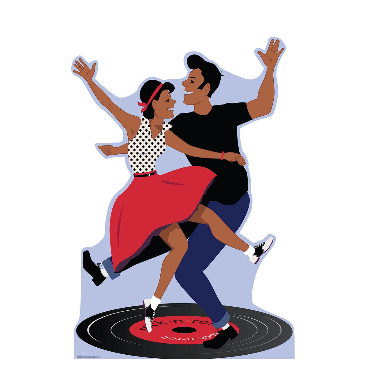 Retro 50's Dance Duo Cutout