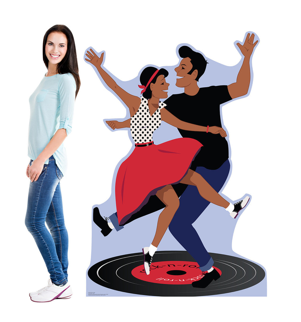 Retro 50's Dance Duo Cutout