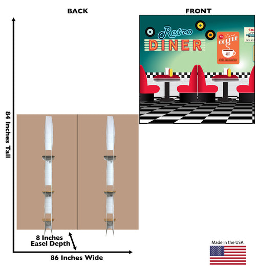50's Backdrop Double Wide Standup