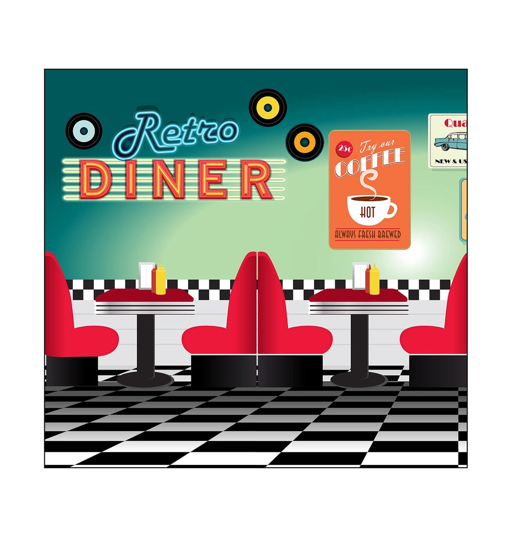 50's Backdrop Double Wide Standup
