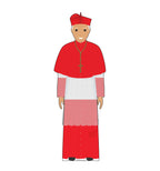 Pope in Style: Red Outfit Cardboard Cutout