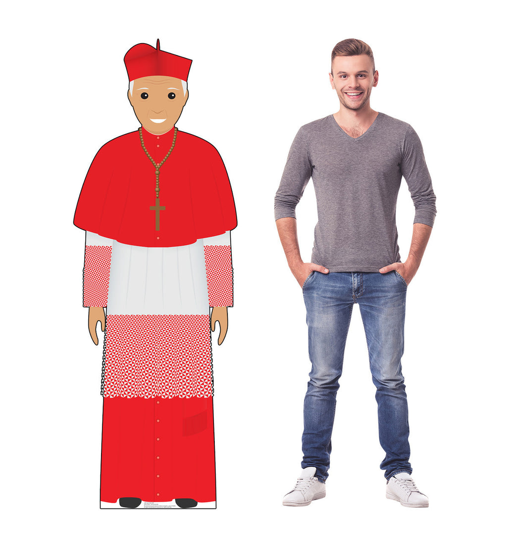 Pope in Style: Red Outfit Cardboard Cutout