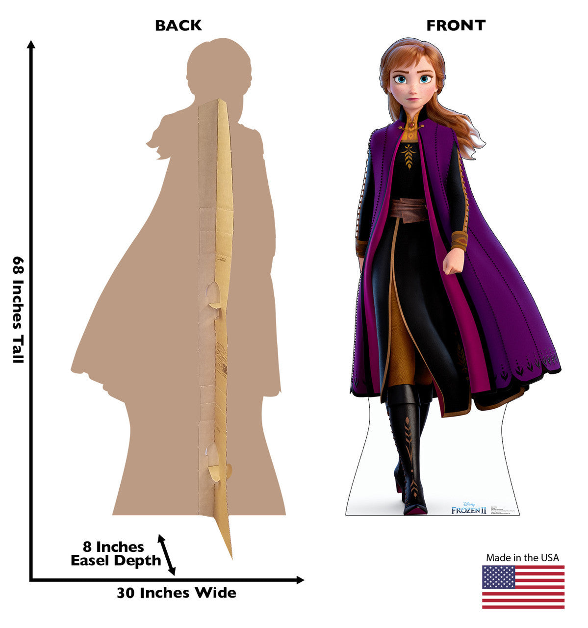 Anna from Frozen II Lifesize Cutout
