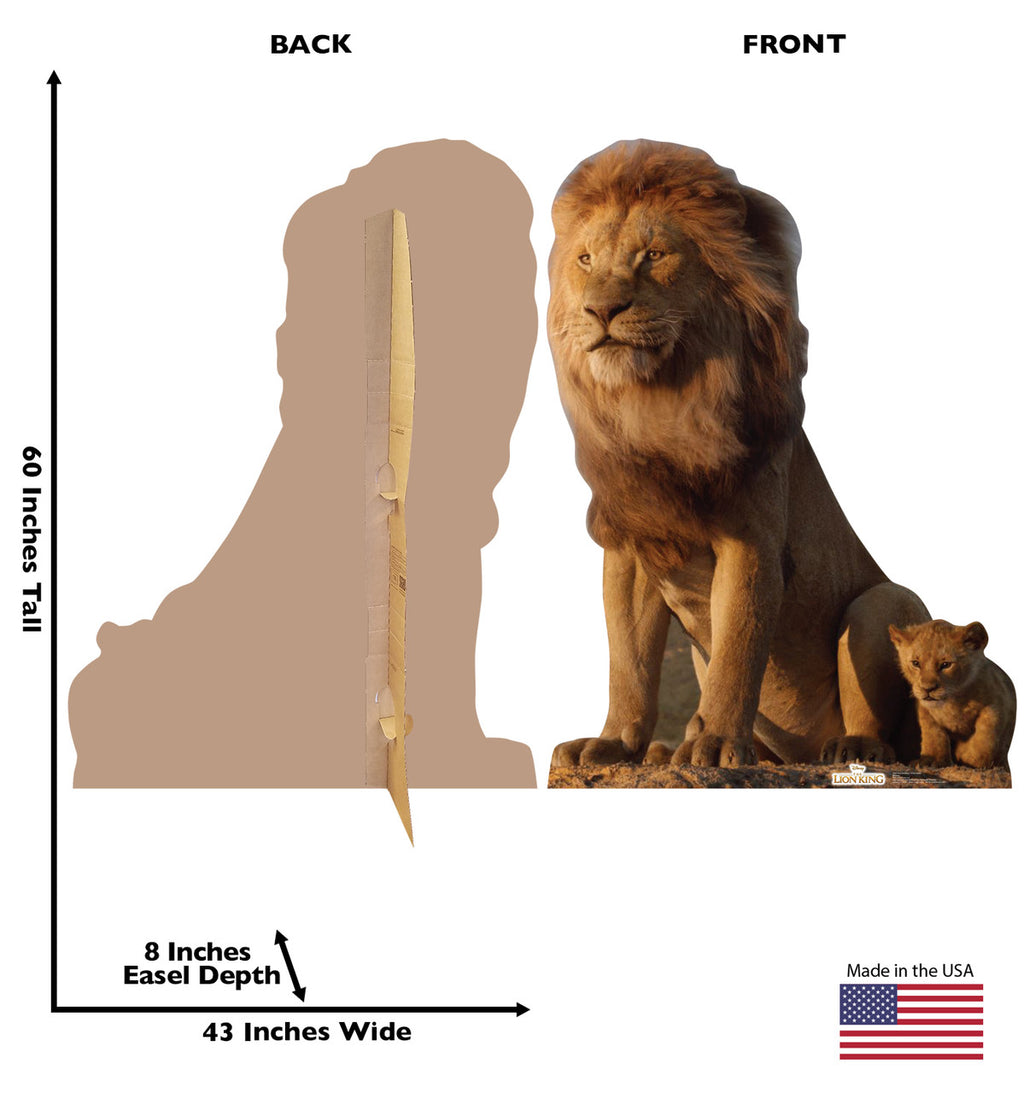 Majestic Mufasa & Playful Simba Cutout