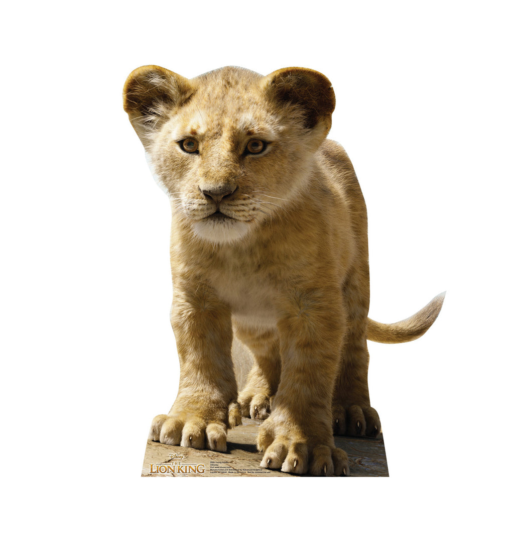 Young Simba Lifesize Cutout